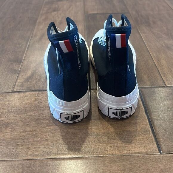 New Free People x Palladium Palla Ace Cvs Mid Black Hi-Top Sneakers US M 8 W9.5 - Picture 4 of 10